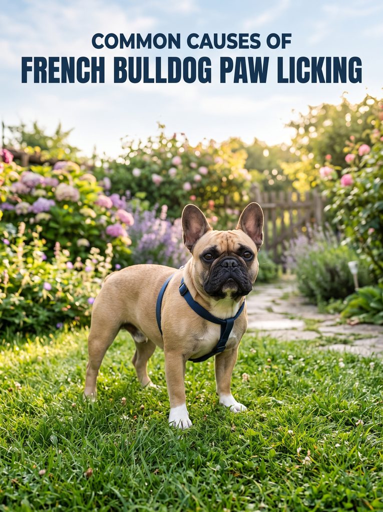 French Bulldog Paw Licking