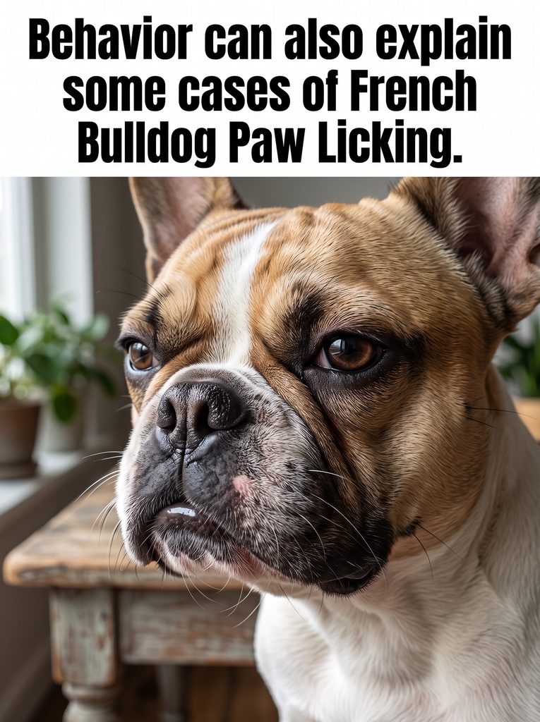French Bulldog Paw Licking