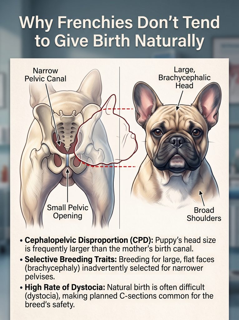 French Bulldog birth