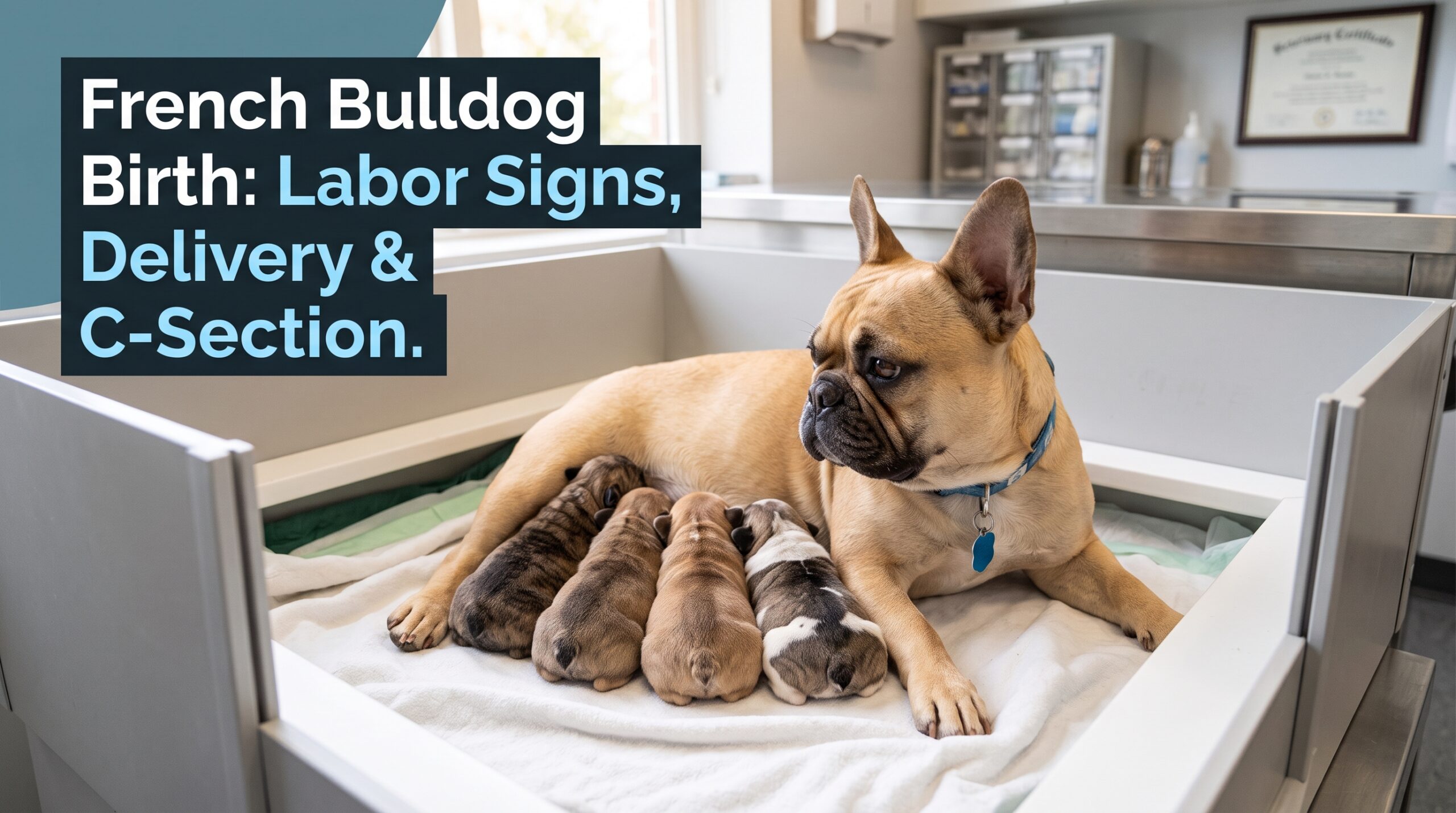 French Bulldog birth