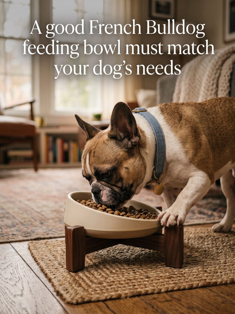 French Bulldog feeding bowl