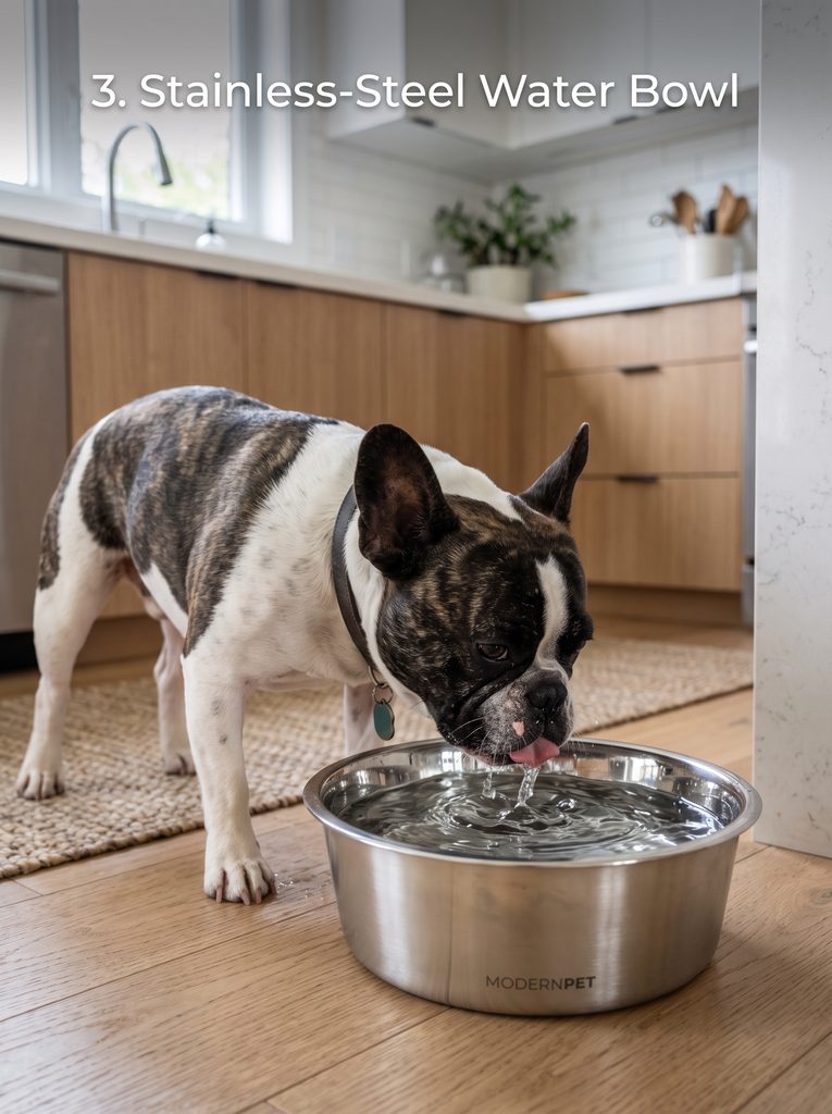 French Bulldog feeding bowl
