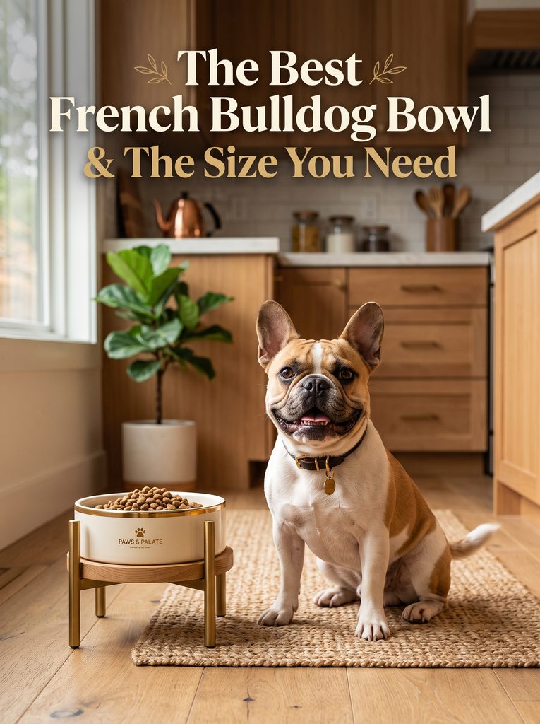 French Bulldog feeding bowl