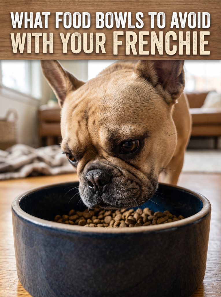 French Bulldog feeding bowl