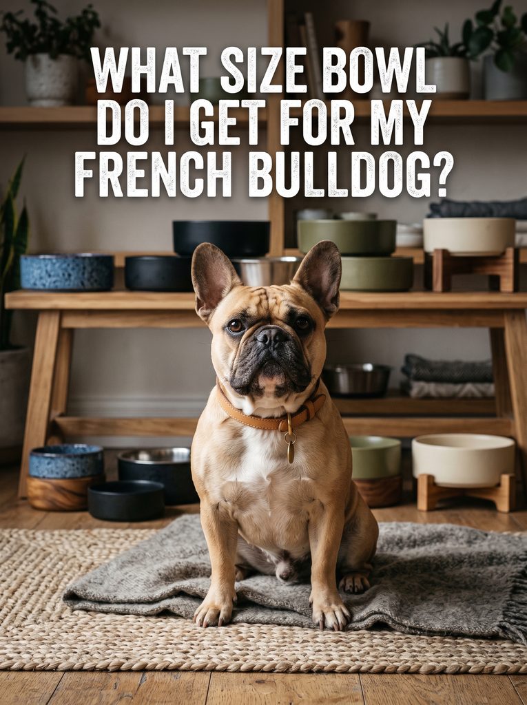 French Bulldog feeding bowl