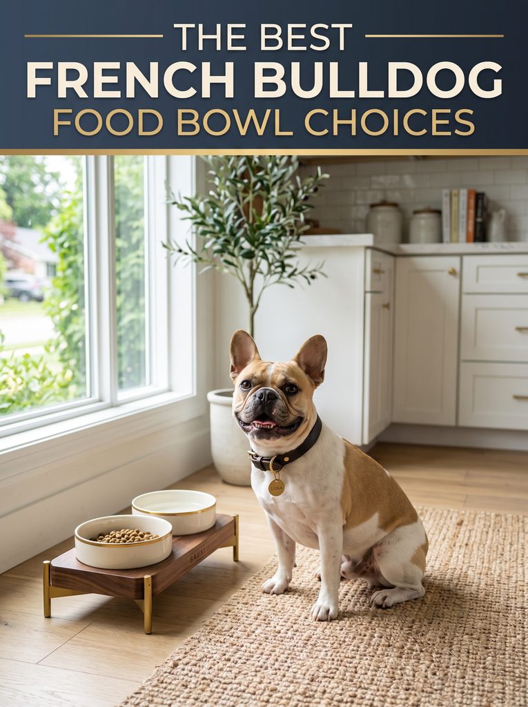 French Bulldog feeding bowl