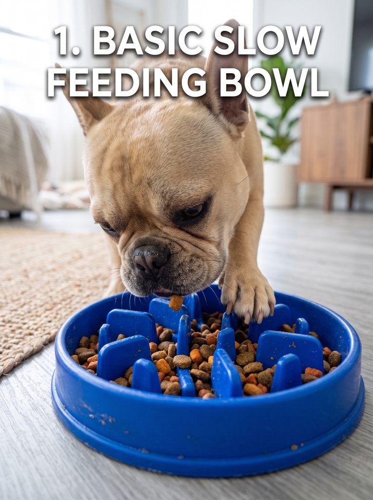 French Bulldog feeding bowl