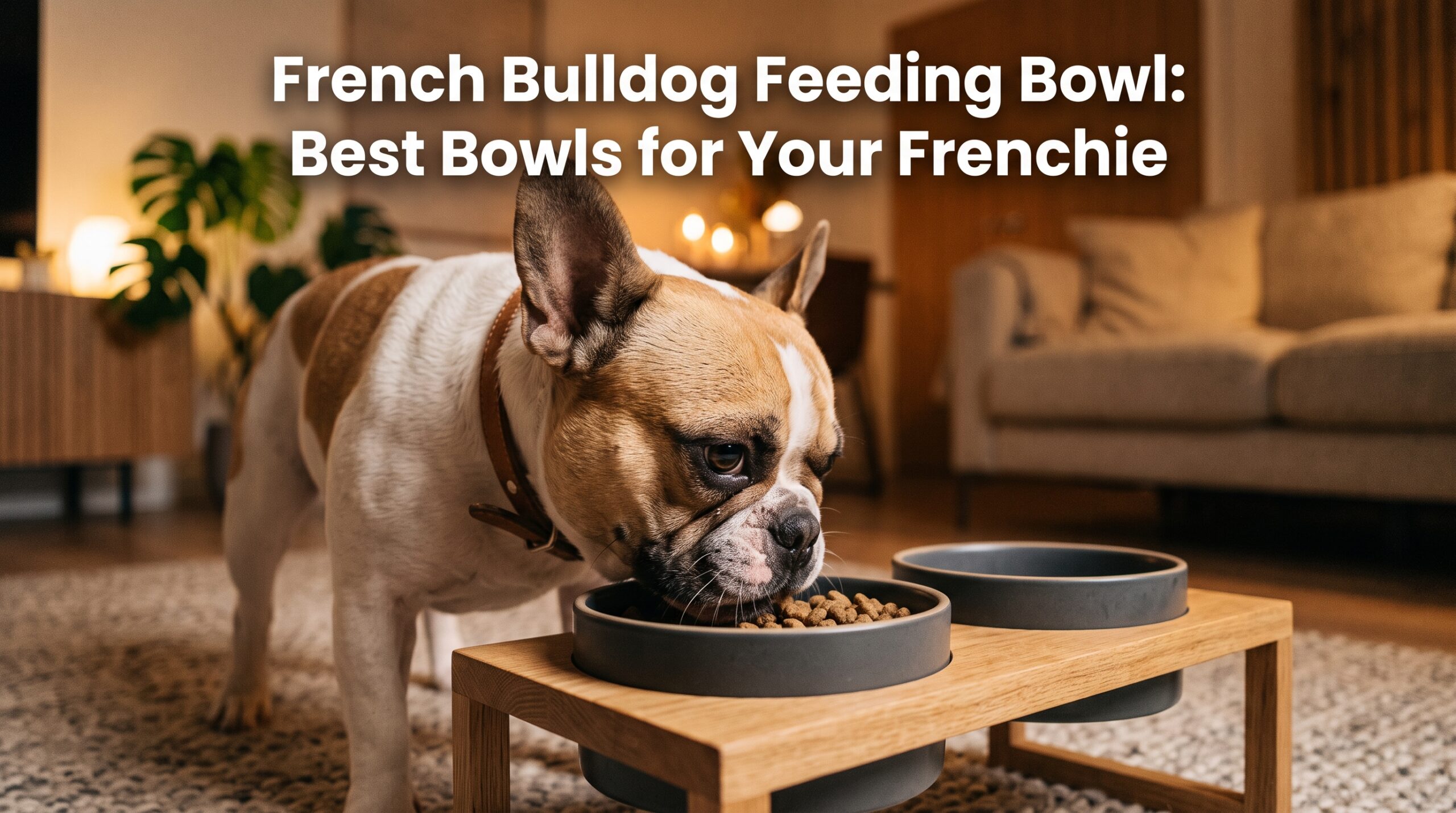 French Bulldog feeding bowl