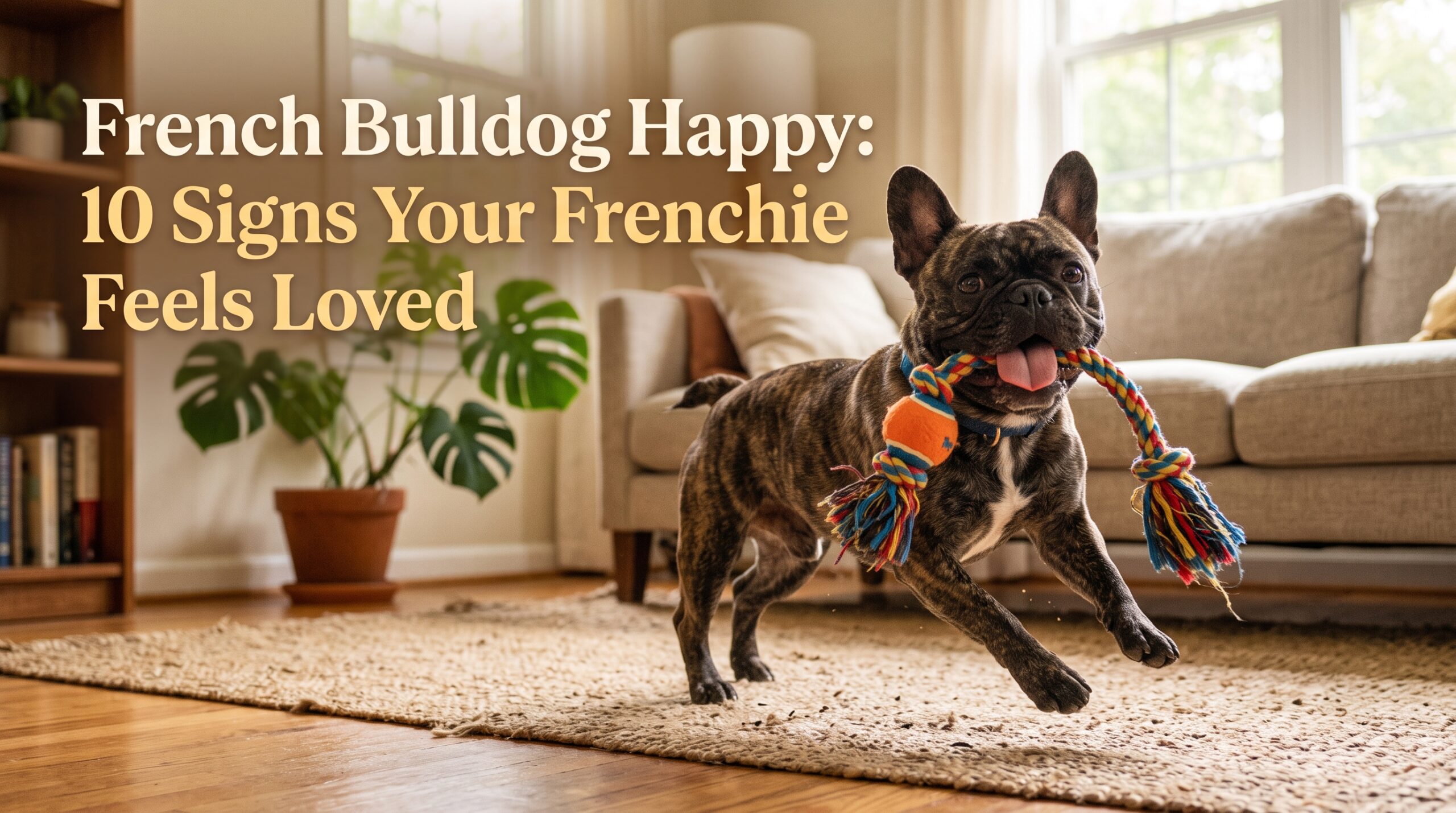 French Bulldog happy