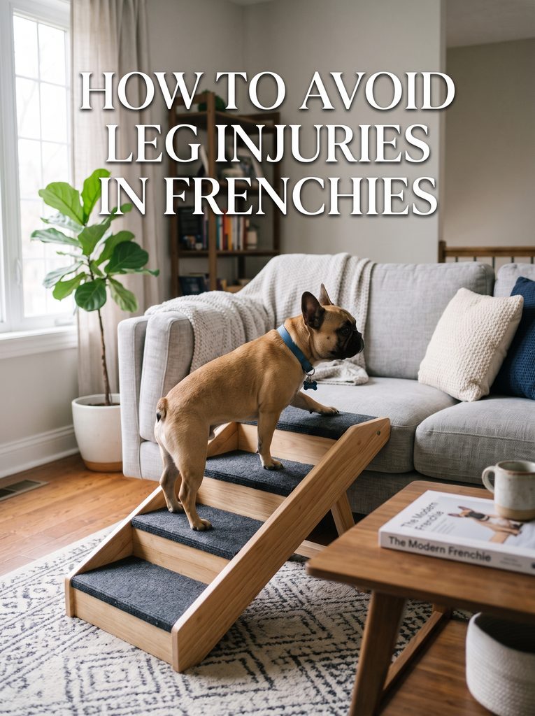 French Bulldog limping back leg