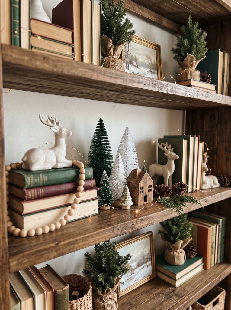 christmas shelf decor ideas