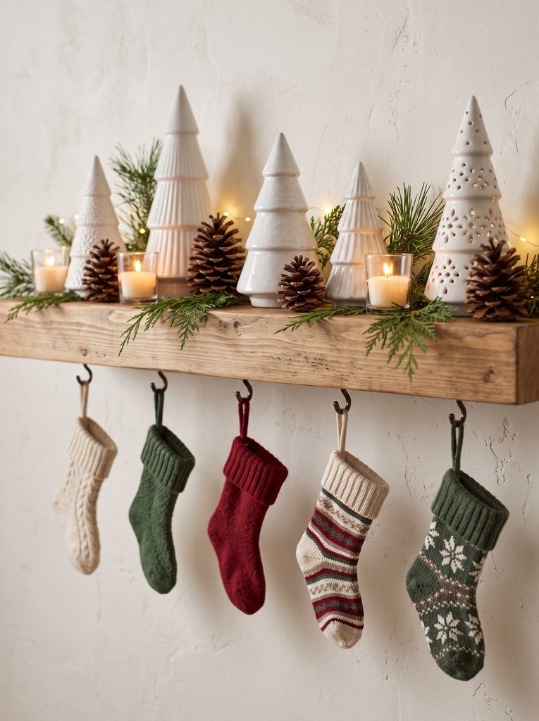 christmas shelf decor ideas