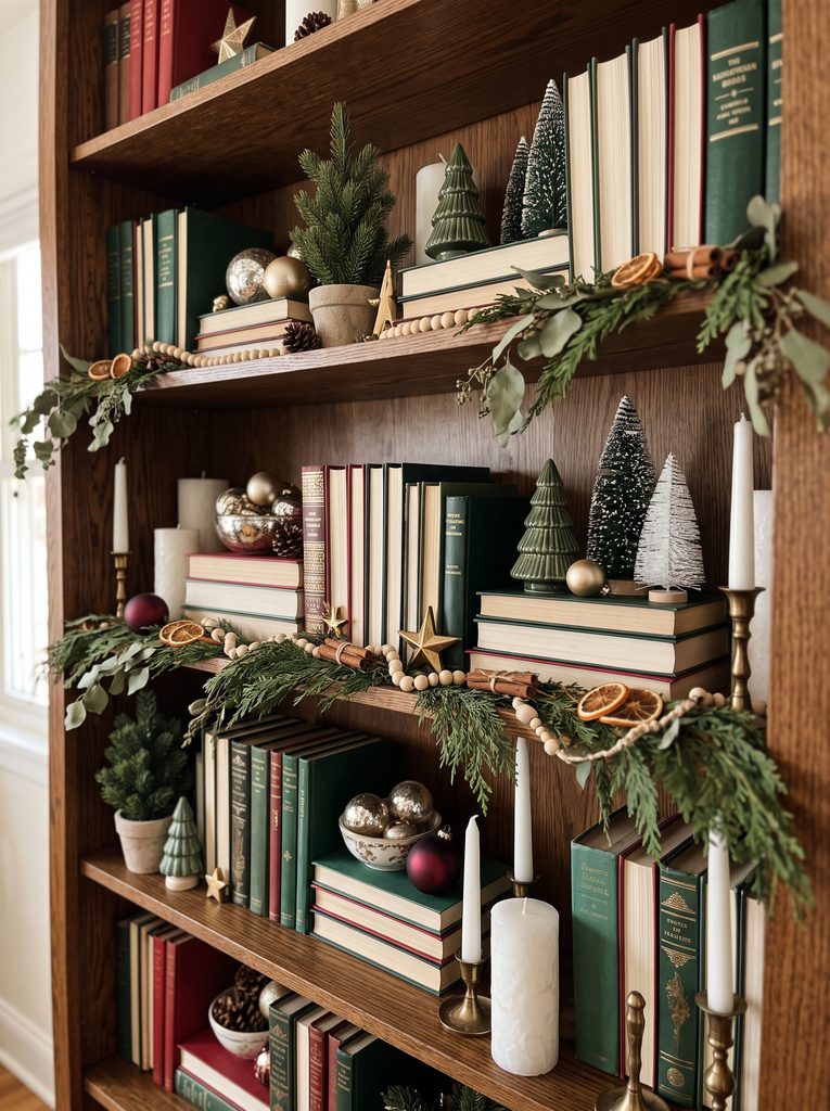 christmas shelf decor ideas