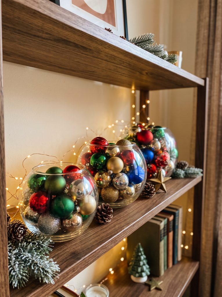 christmas shelf decor ideas