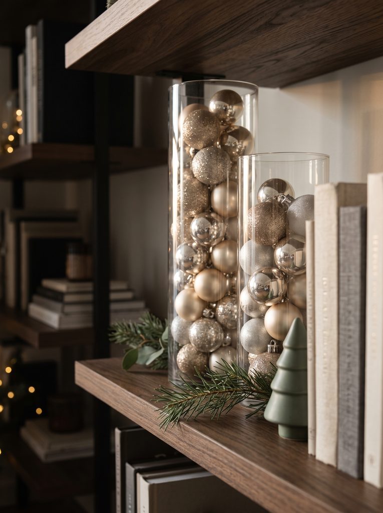 christmas shelf decor ideas