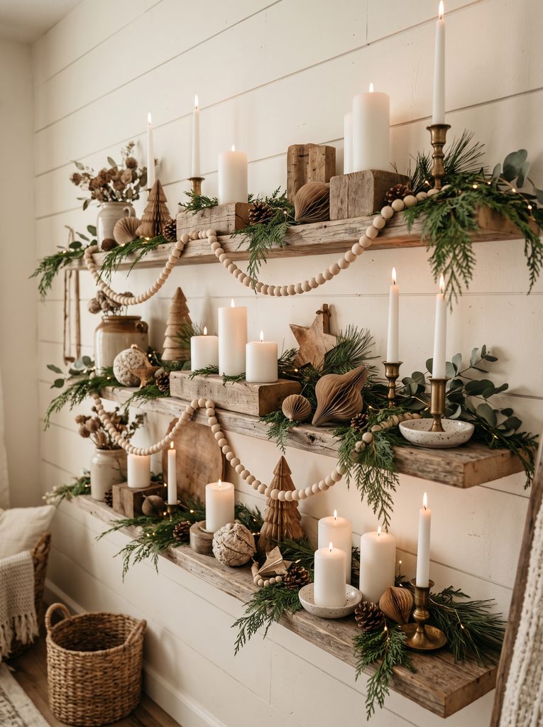 christmas shelf decor ideas