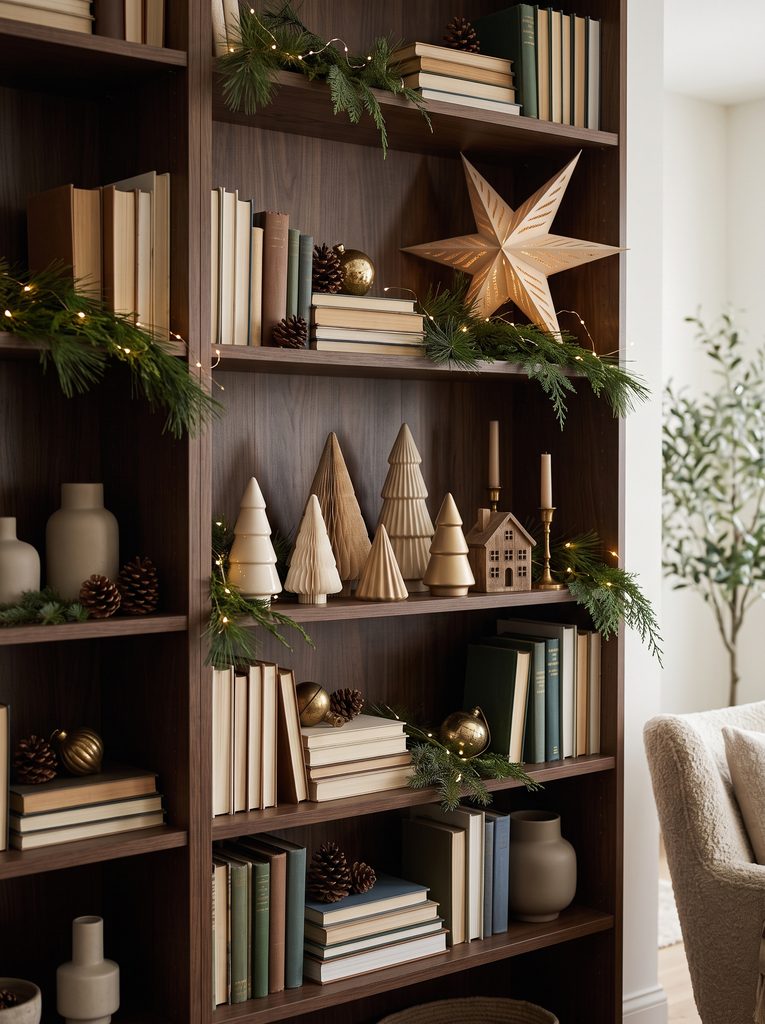 christmas shelf decor ideas
