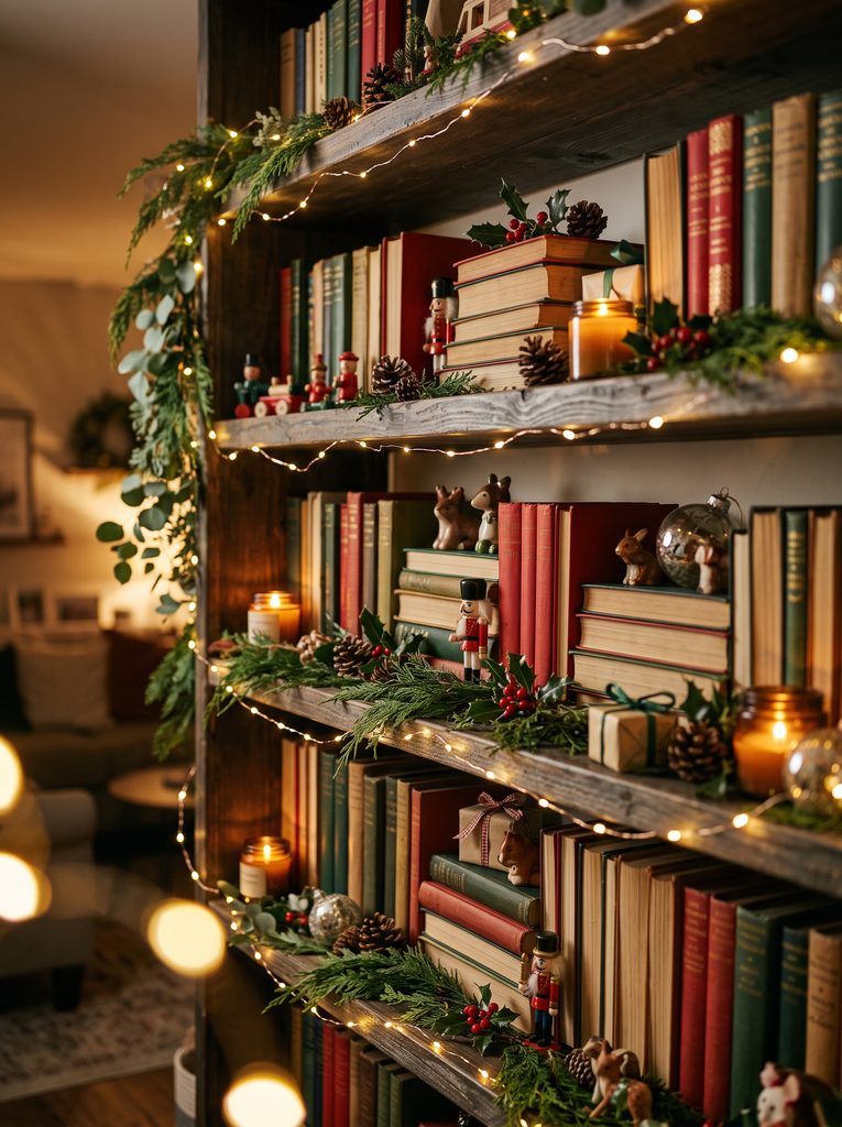christmas shelf decor ideas