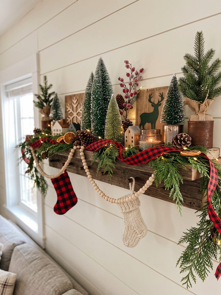 christmas shelf decor ideas