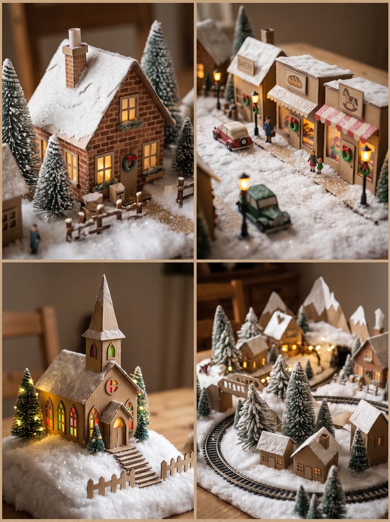 diy christmas village displays