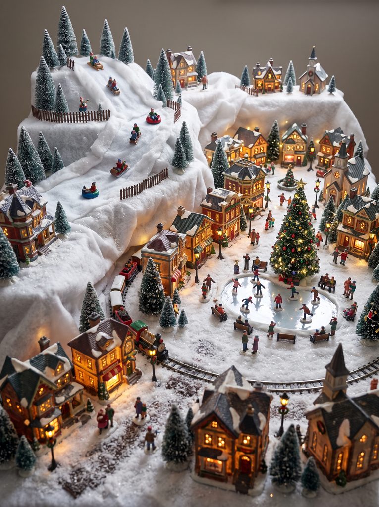 diy christmas village displays
