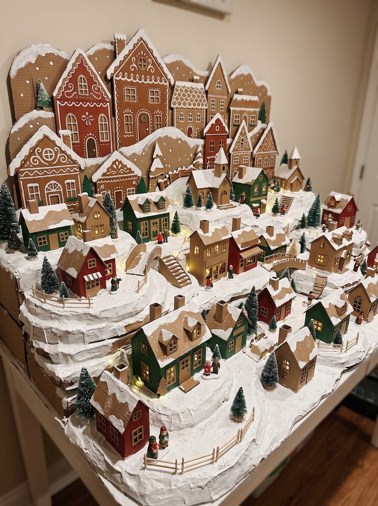 diy christmas village displays