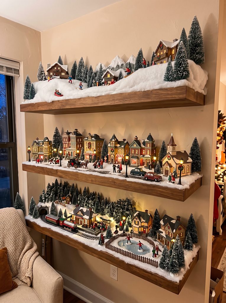 diy christmas village displays