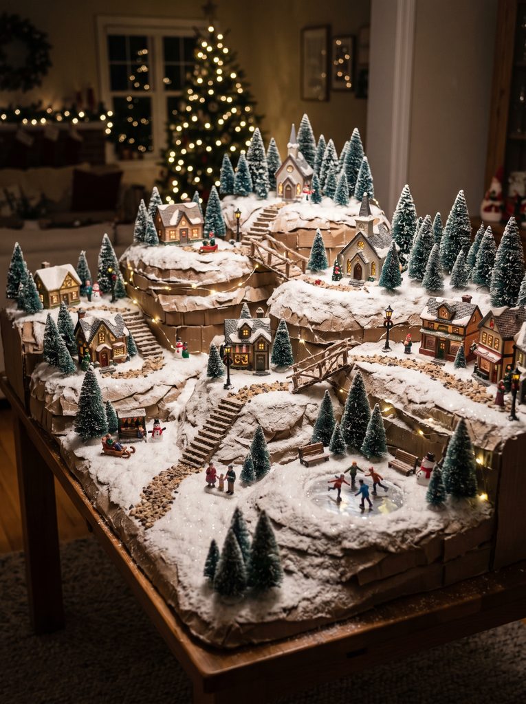 diy christmas village displays