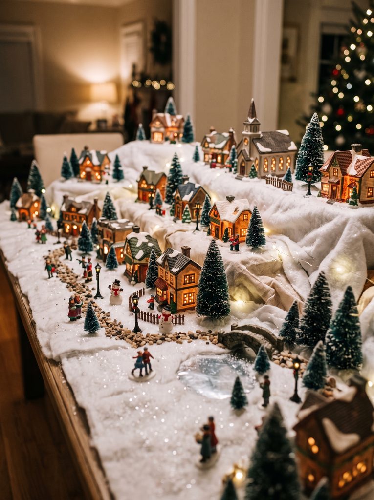 diy christmas village displays