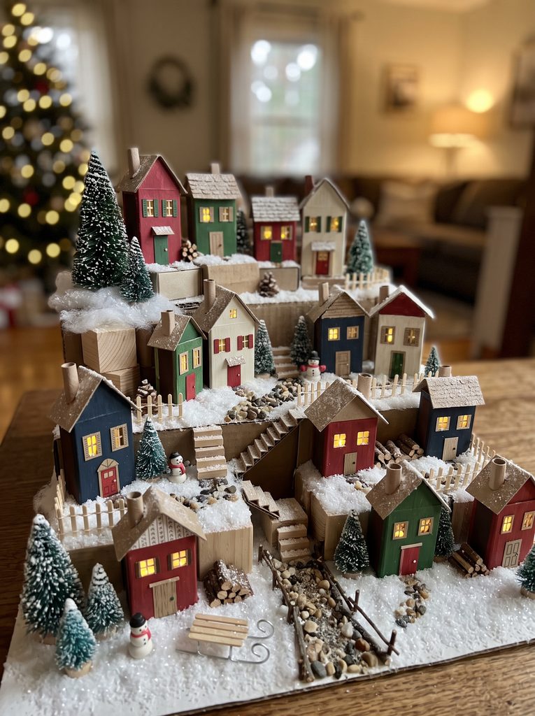 diy christmas village displays