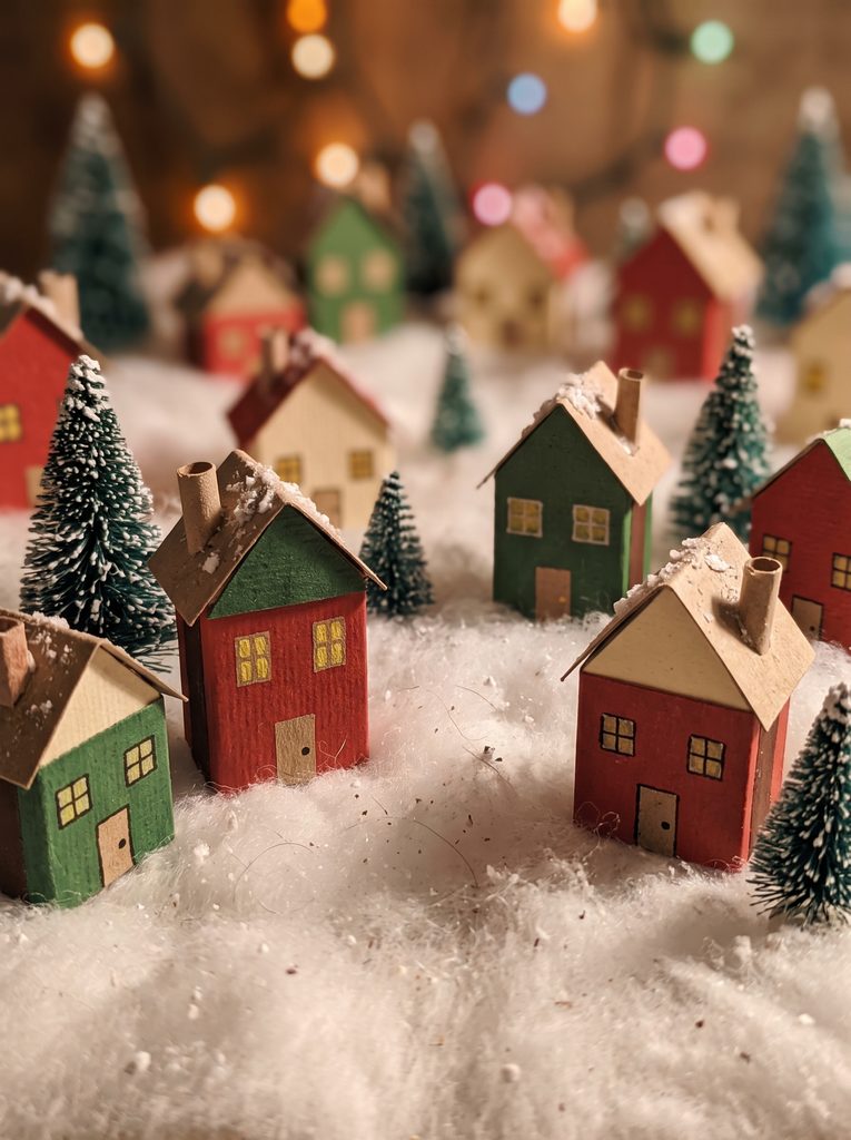 diy christmas village displays