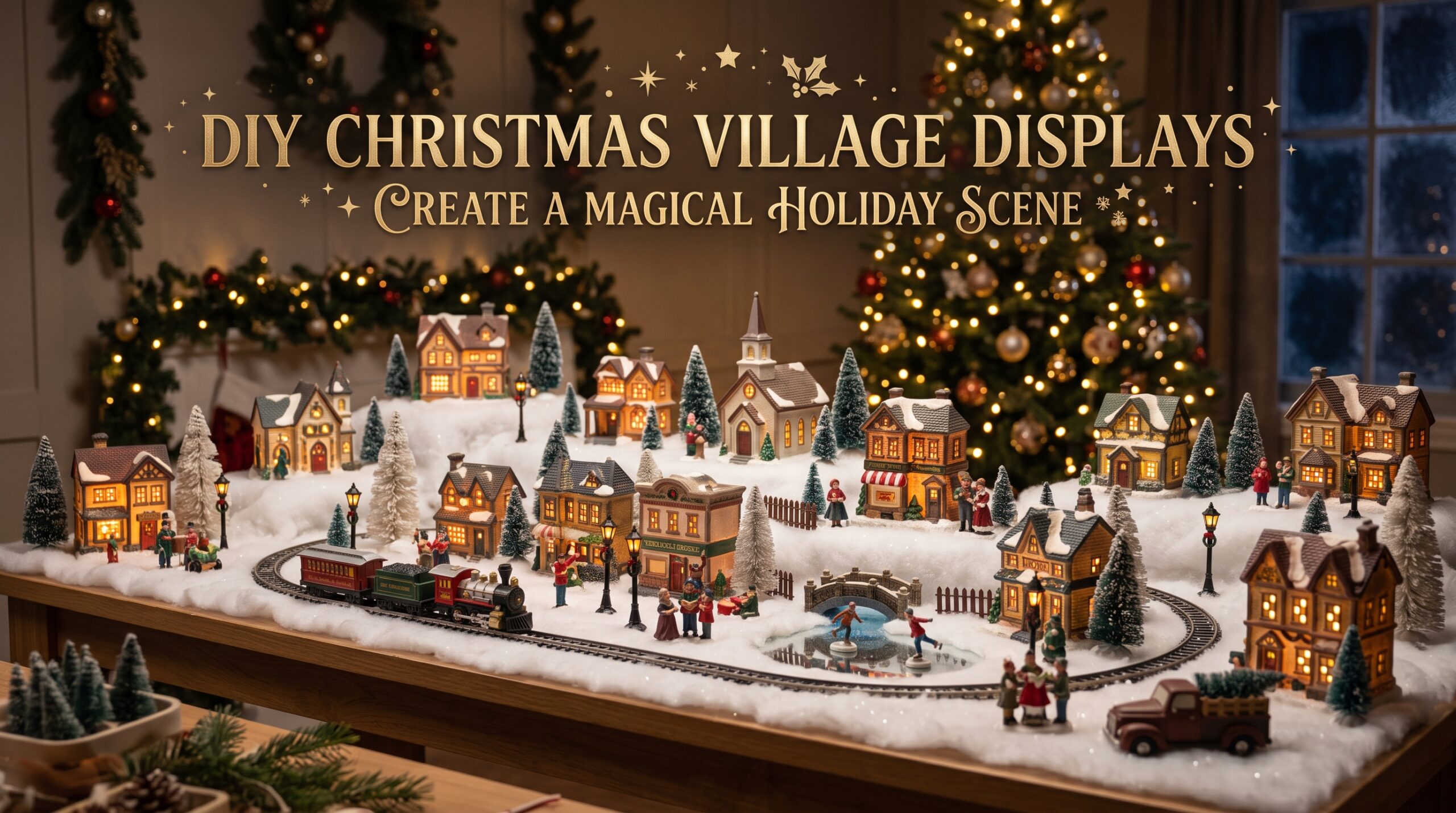 diy christmas village displays