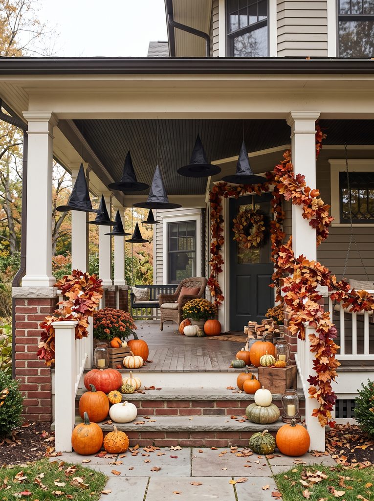 halloween front porch decorating ideas