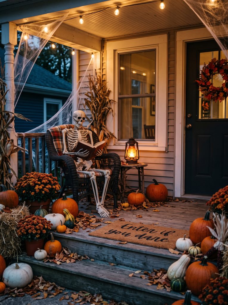 halloween front porch decorating ideas