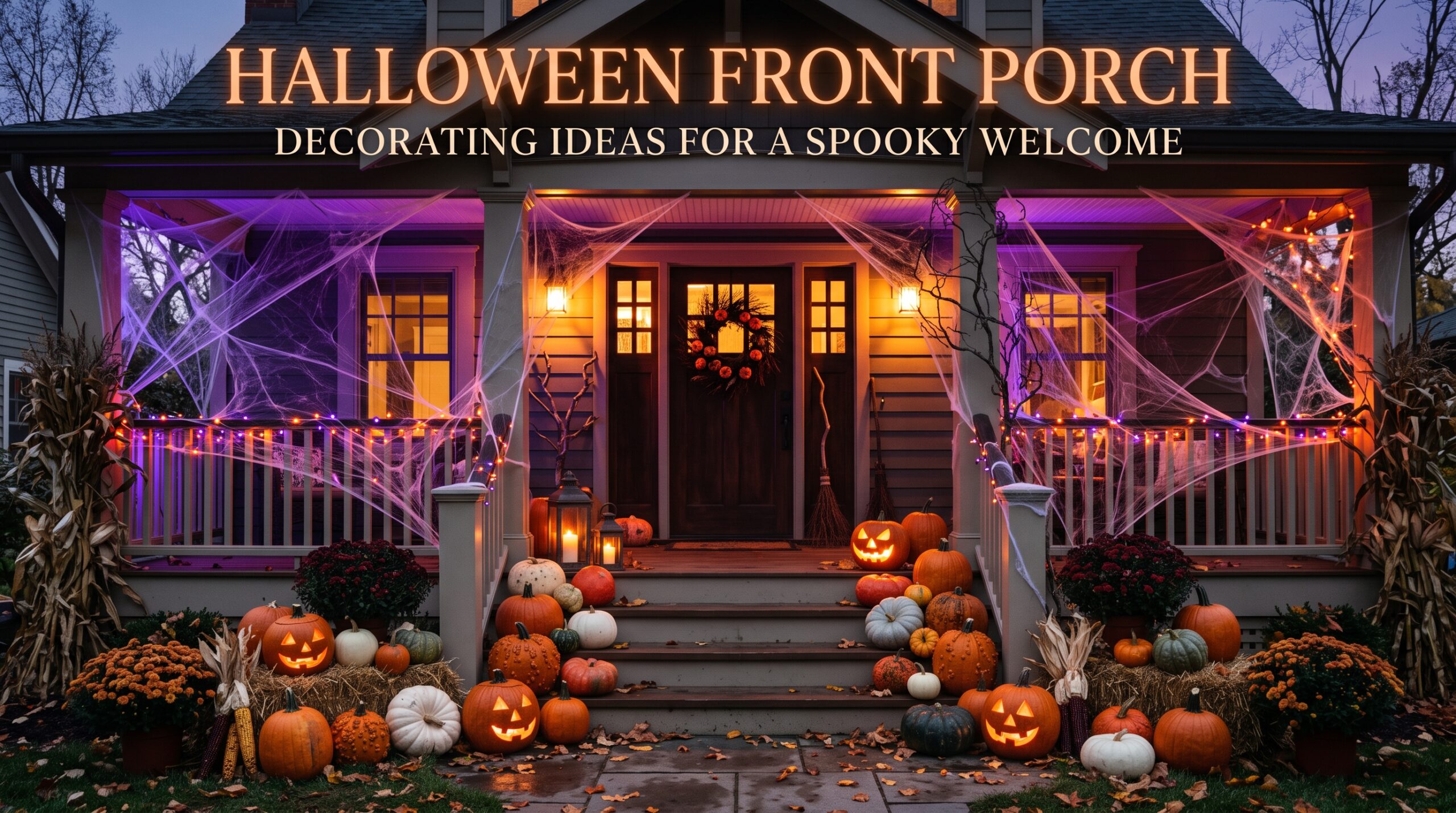 halloween front porch decorating ideas