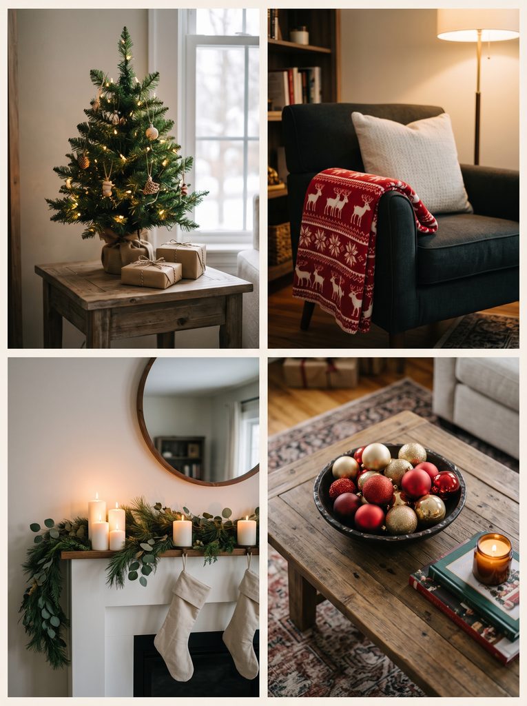 small living room christmas decor ideas