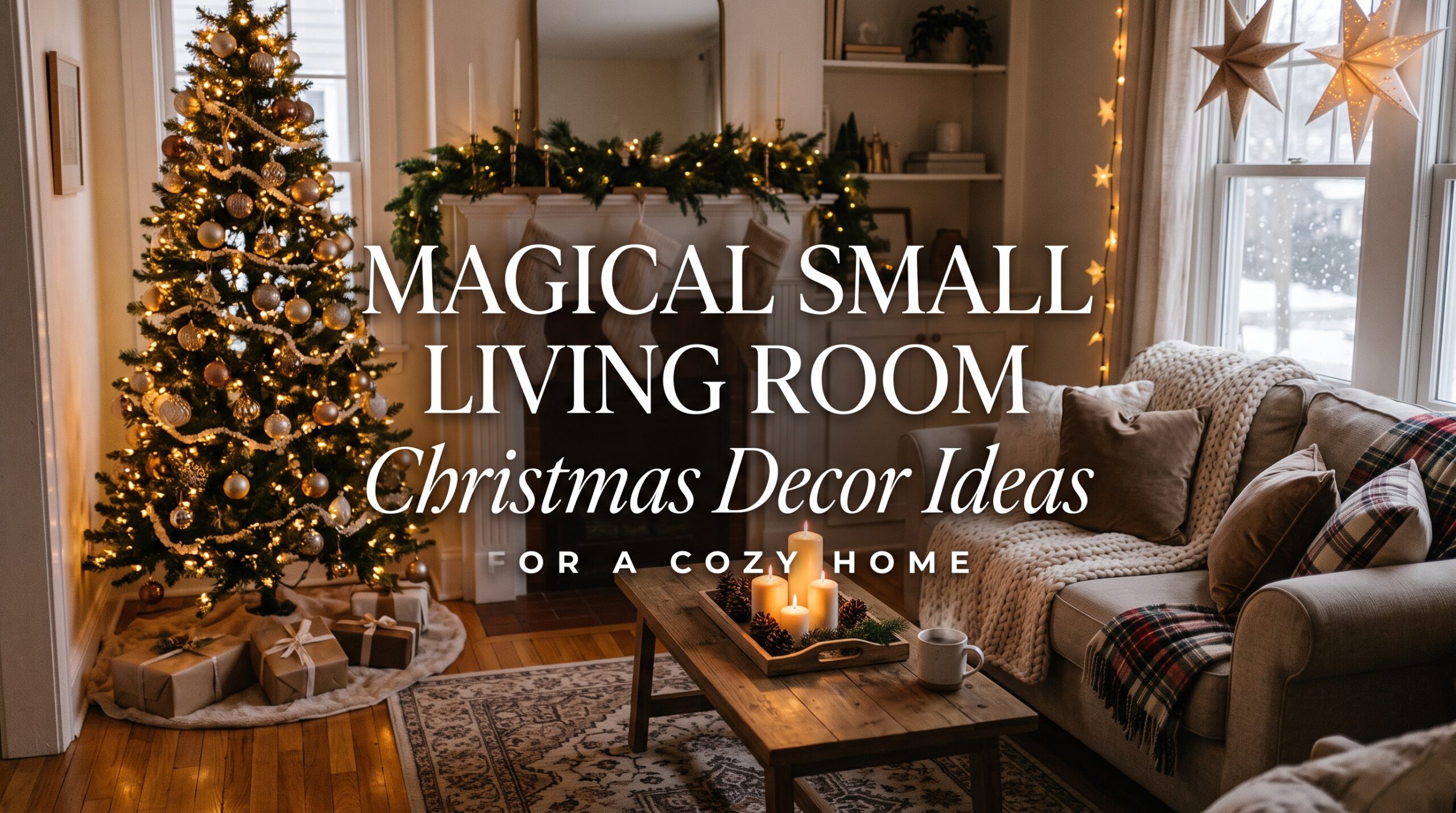small living room christmas decor ideas